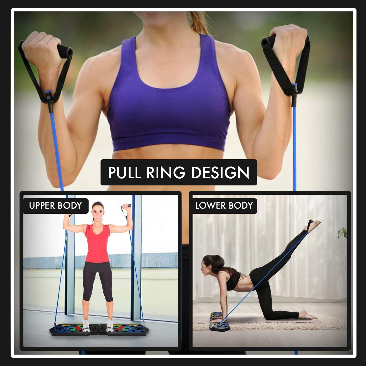 Bunte, zusammenklappbare Push- – Push Up Board Bewertung und Preis